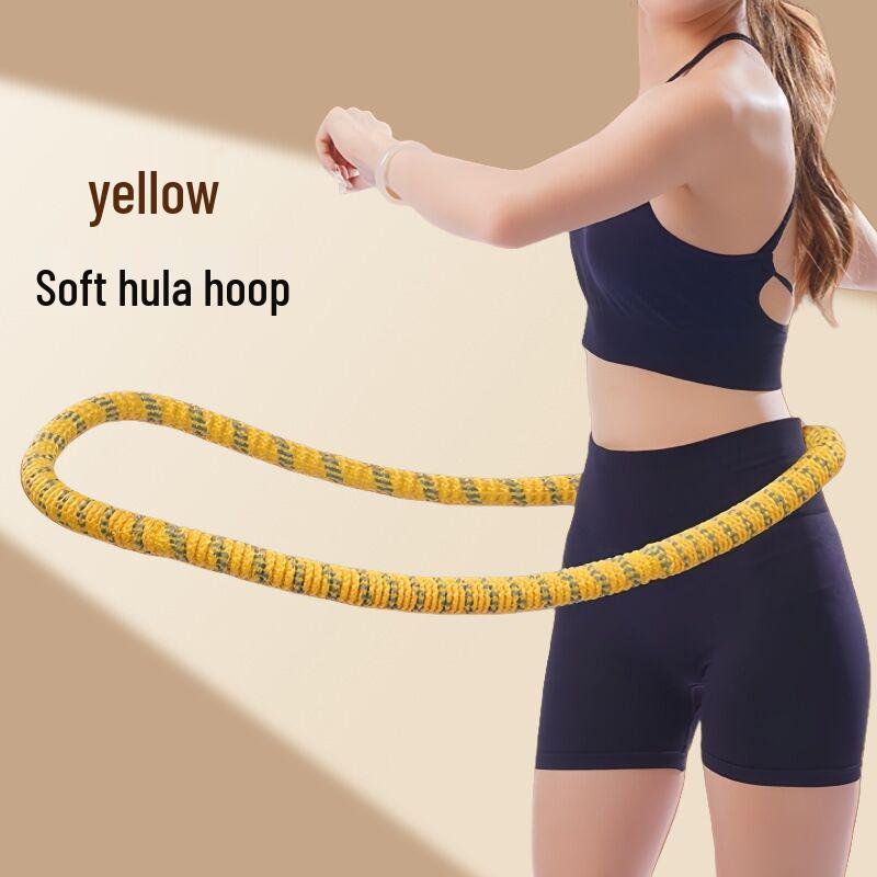 Weighted Soft Plush Hula Hoop for Abdominal Tightening - Safe, Slimming, and Fat-Burning Exercise for Women