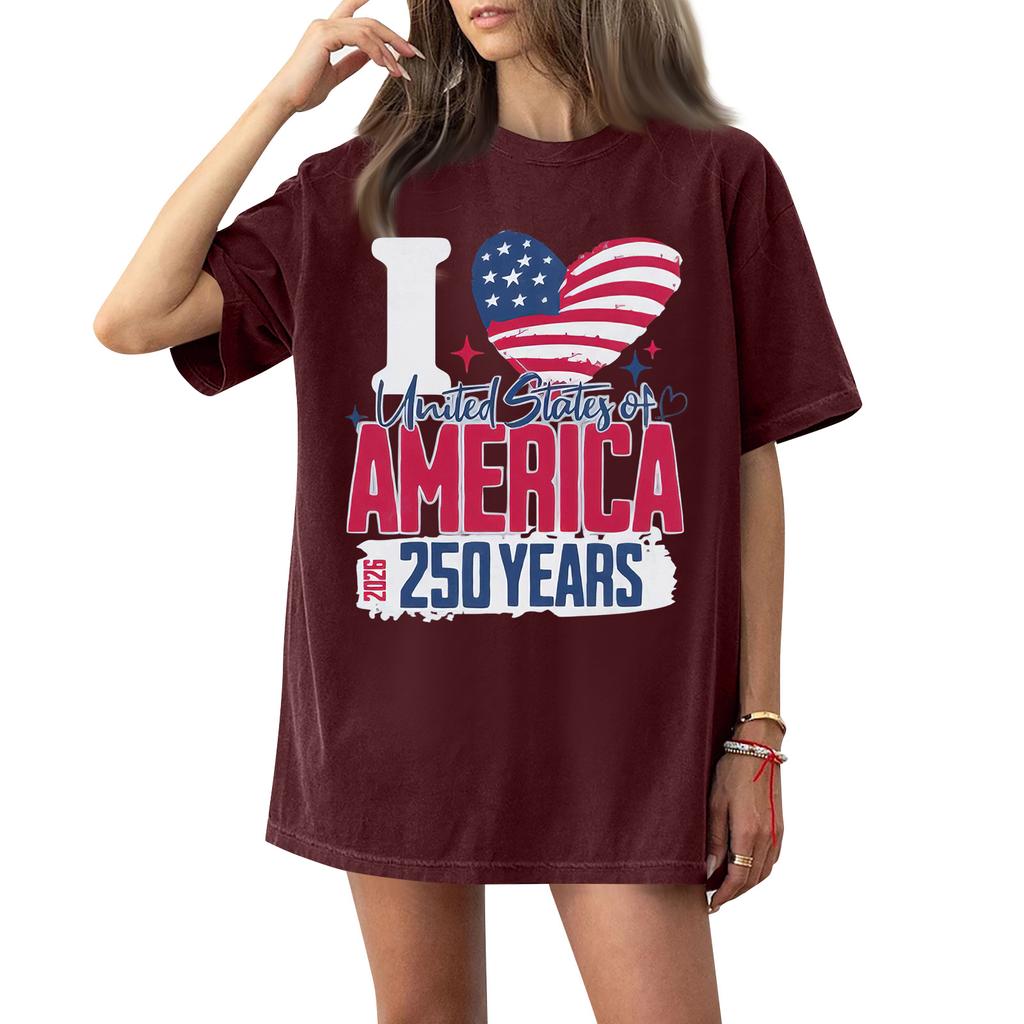 Женская футболка с круглым вырезом и короткими рукавами с принтом