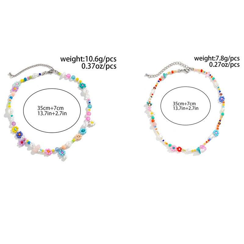 Boho Simple бусины искусственный жемчуг колье колье для женщин и мужчин винтажная нержавеющая сталь ручная работа цепь эстетический Y2K ювелирные изделия подарок