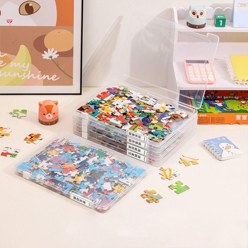 Бумажный органайзер Органайзер для файлов Коробка Тонкий чехол для документов Настольная коробка для хранения Коробка для хранения пазлов