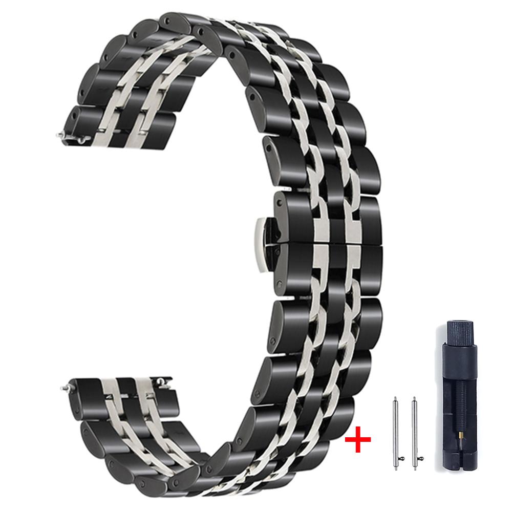 Stainless Steel Strap For Amazfit GTR 4 GTR 47mm 2e Metal Mesh Band For Amazfit GTS 4 mini/Bip 3 Pro/Stratos Wristband Bracelet