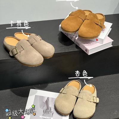 Ретро баотоу полузакрытые женские осенние новые удобные ленивые туфли на толстой подошве с внутренней платформой