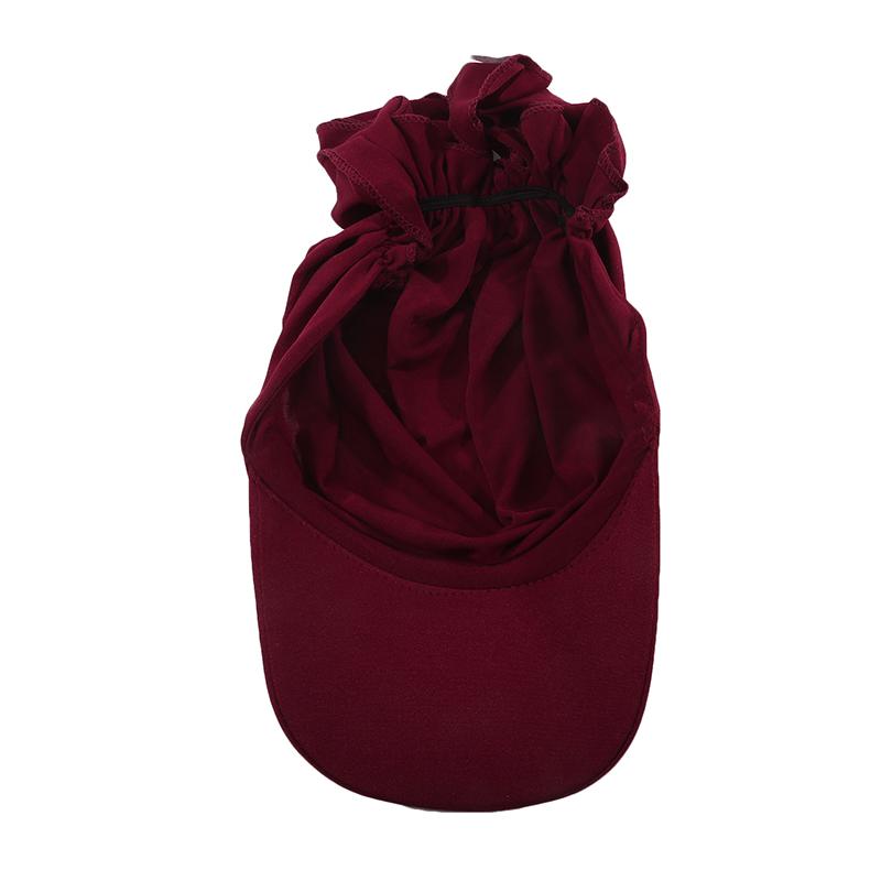Baseball Caps Shawl Design Women Muslim Low Profile Fitted Hat Summer Soft Breathable Headscarf