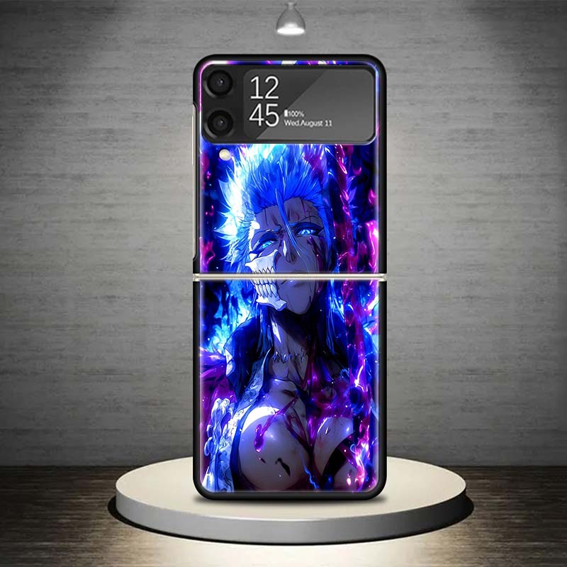 Чехол для телефона Grimmjow 6 Bleach для Samsung Galaxy Z Flip 7 6 5 4 3 5G Ударопрочный чехол Z Flip7 Flip6 ZFlip5 Flip3 Flip4 Роскошный She