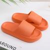 Тапочки на толстой платформе, женские домашние тапочки для ванной комнаты, мягкие нескользящие тапочки из ЭВА, домашние тапочки для влюбленных