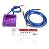 Universal Fuel Saver Voltage Stabilizer Regulator Kit W 3 Earth Ground Cables Purple