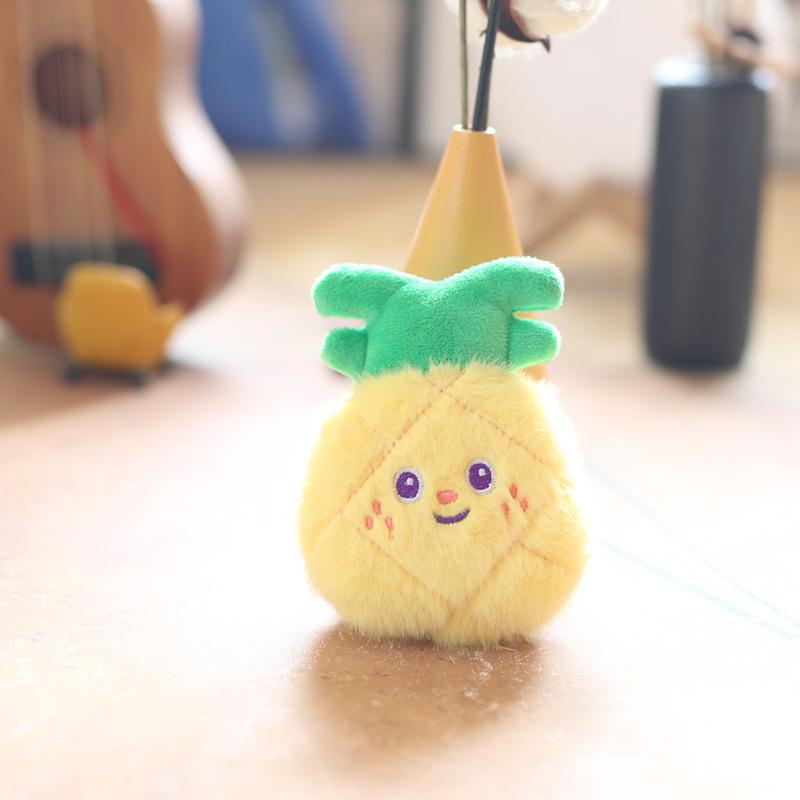 Cute Mini Charming Plush Fruit And Vegetable Keychain With Ultra Soft Texture For Kids
