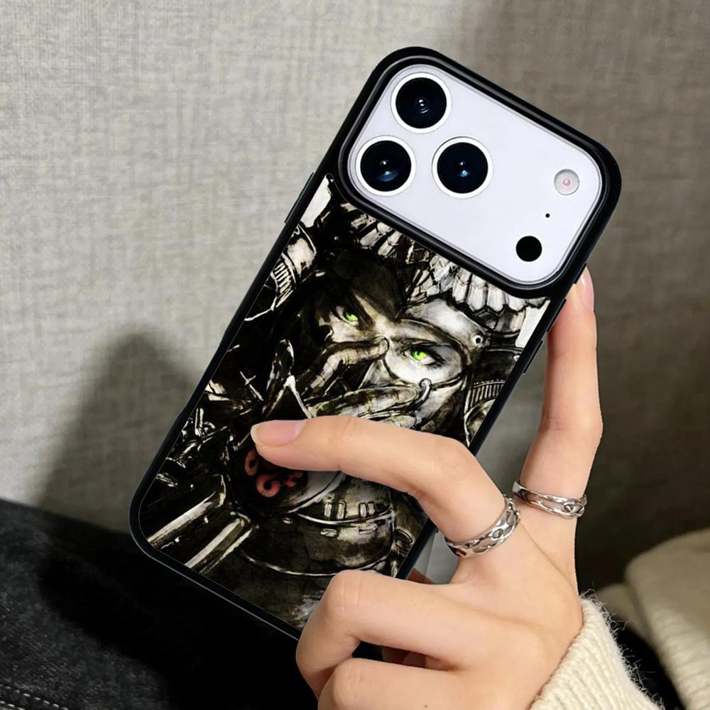 Чехол Case для iPhone 17 Air 16 Pro Max 15 Plus 11 13 Mini 14 12 Задняя крышка телефона Маска Самурая Шлем Воина