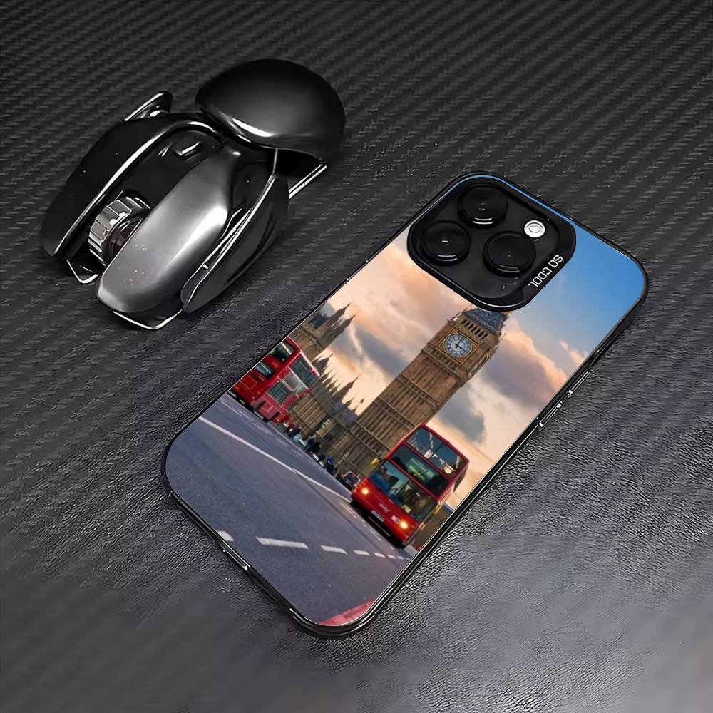 Чехол для телефона Лондонский автобус Англия Биг-Бен для Samsung Galaxy S26 S25 S24 S23 S22 S21 S20 Note20Ultra Edge Plus Противоударный Матовый Чехол