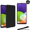 1 Protective Case Black + 2 Tempered Glass for Samsung Galaxy A22 5G with Stylus Toproduits®