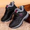 35-45 Winter High Top Cotton Shoes for The Elderly Waterproof and Warm Leather Surface Parents' Shoes Hiking Shoes Hiking Shoes