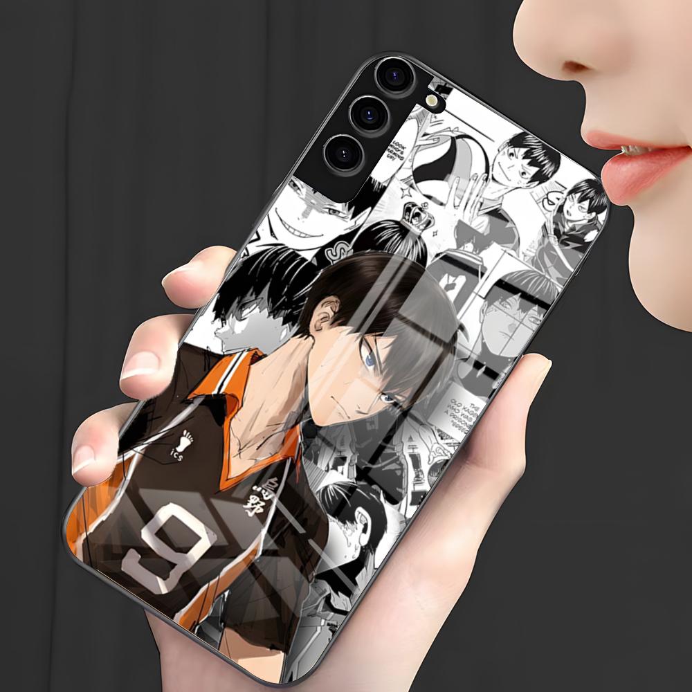 Аниме H-Haikyuu Чехол для телефона Samsung S26 S25 Plus S20 S20 Plus S22 Ultra S23 FE S21 Plus S21 Ultra Стеклянная крышка
