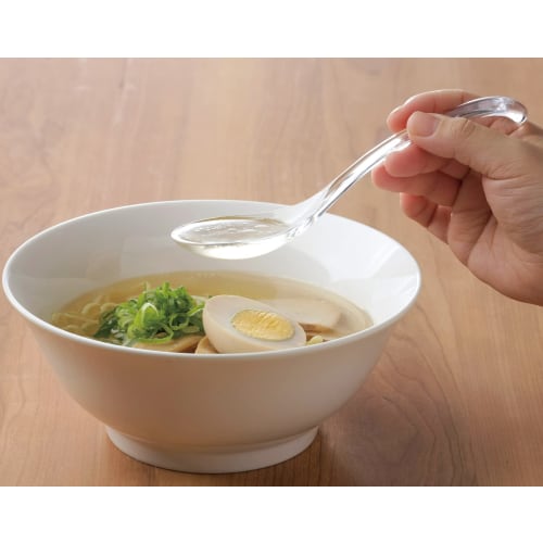 Yoshikawa Uisaina Easy-Scooping Clear Spoon, Small, Set of 2, Total Length 175cm, Dishwasher Safe, Tsubame-Sanjo, Made in Japan, SJ3472