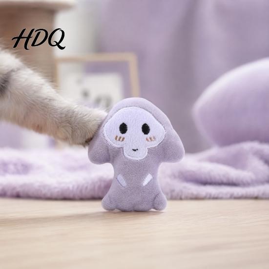 Мягкая Плюшевая Игрушка для Кошек Хэллоуин Тыква Кошачья Мята для Кошек Летучая Мышь Призрак Паук Кикер с Игрушками на Праздничную Тему Колокольчик Прочная для Жевания Игры Котята Стресс