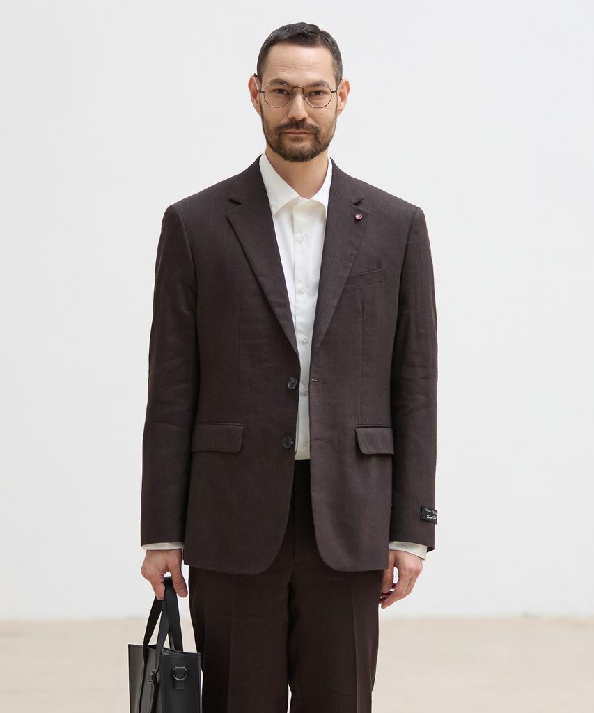 Stco [Summer Suit] Italy Fabio Linen & Wool Suit Set_Brown (Classic Fit)_Ssjwb95Set (A Type)