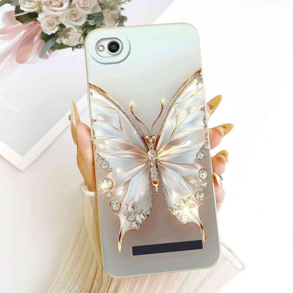 For Xiaomi Redmi 4A Case 5.0" Cute Cat Butterfly Cartoon Soft Silicone Cover For REDMI 4A Redmi 4A Protective Shell Bumper