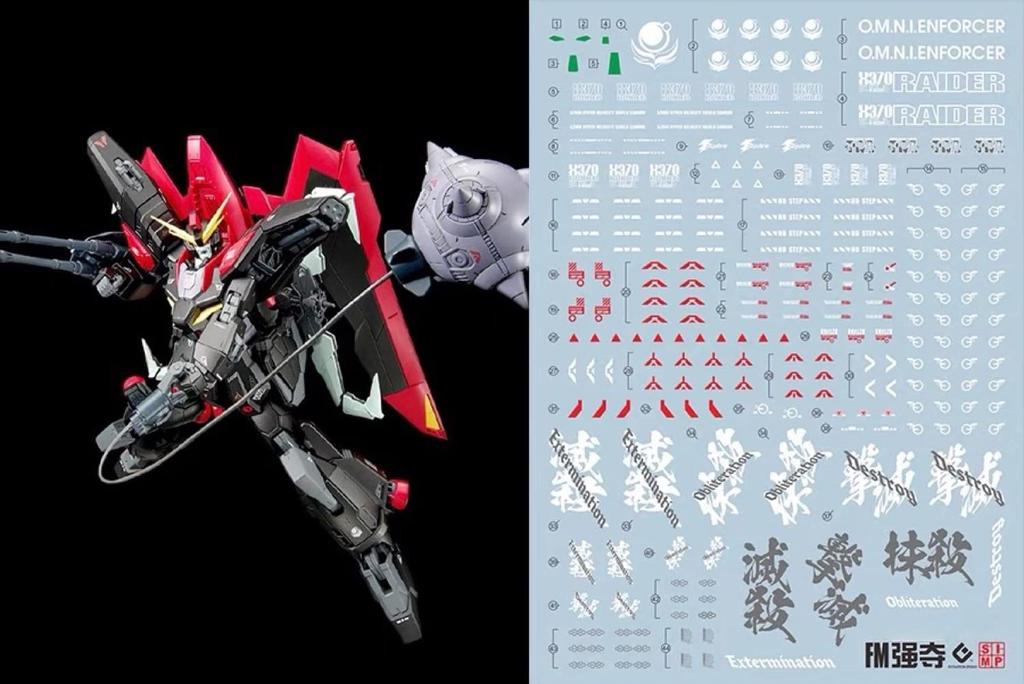 HG RG MG PG RE HiRM Robot MS Detail Up Water Transfer Decal MECHANICS Raider Fluorescent!! (FULL 1/100 Gundam) [Item]