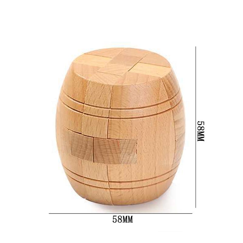 Luban Lock Puzzle Unlock Interlock Game IQ Test Wooden Brain Teasers For Adults Kids Logic Smart Mind Challenge Educational Toys