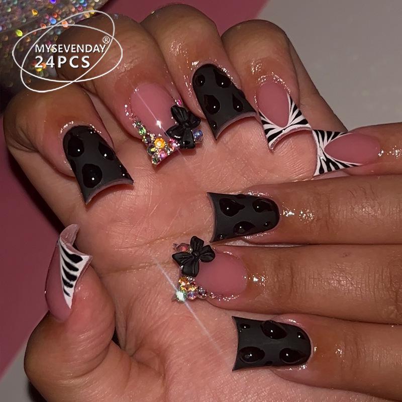 Европейские и американские градиентные персиковые балетные типсы для коротких ногтей