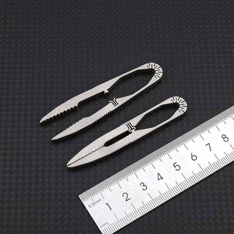 Camping Small Tweezer Titaniums Alloys Tweezer Outdoor Tool Pocket Maintenance Tool Survival Supplies Easy to Use