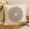 Cushion Cover 60x60cm Bronze Lotus Mandala