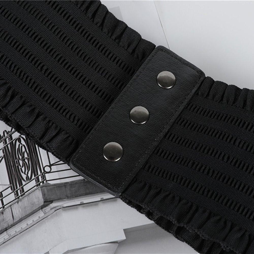 Ladies Cummerbunds Leather Waistband Stretch Cummerbunds Luxury Wide Belts Elastic Corset Band