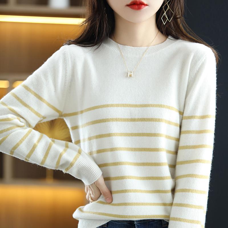 Женский кашемировый свитер Qinghe кашемир 30% кашемир 70% шерсть осенне-зимний кашемировый пуловер мягкий и теплый