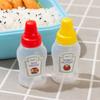 4Pcs/Set 25Ml Mini Tomato Ketchup Bottle Honey Mustard Portable Small Sauce