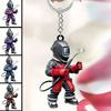 Acrylic Keychain Pendant 2D High-Definition Pattern Wear-Resistant Fall-Resistant Key Chain Small Portable Ornament
