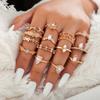 Парные кольца для женщин Anillos Mujer Gold Ring Set Bagues Anillo Bohemian Jewellery Slytherin Accessories Couple Gift Sygnety
