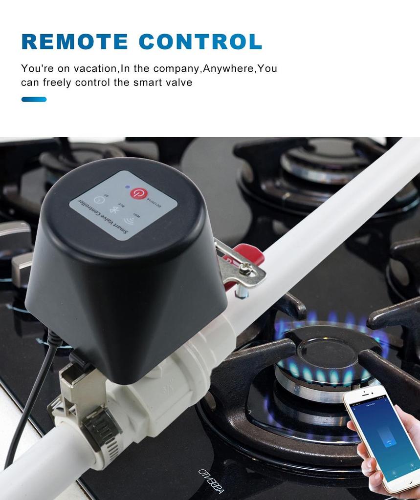 Контроллер робота-клапана Tuya Smart WiFi для датчиков обнаружения протечек