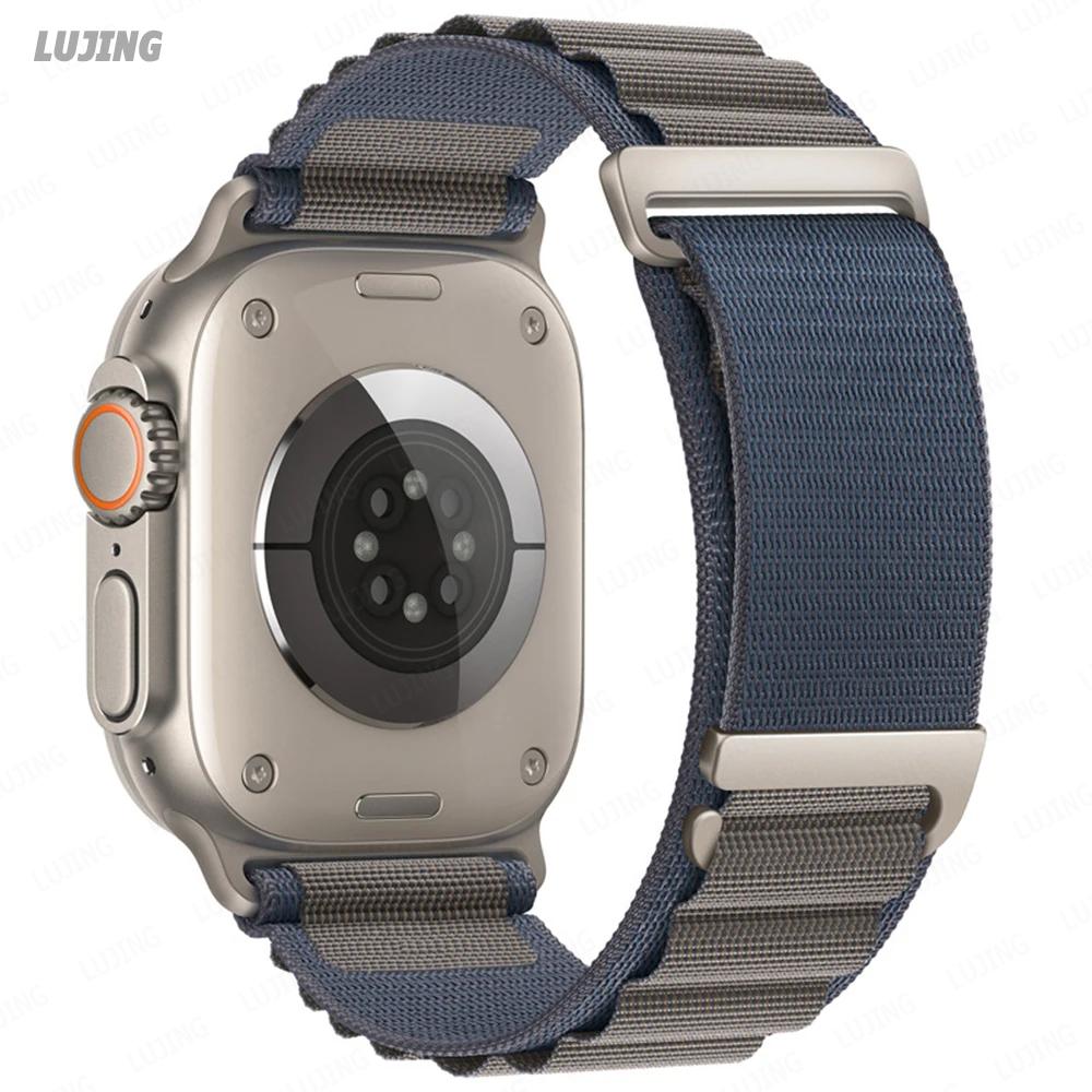 Ремешок Alpine Loop для Apple Watch Ultra 2, 49 мм, 45 мм, 44 мм, 42 мм, 41 мм, 38 мм, 40 мм, нейлоновый браслет для Iwatch Series 8, 9, 7, 3 SE, 6, 5