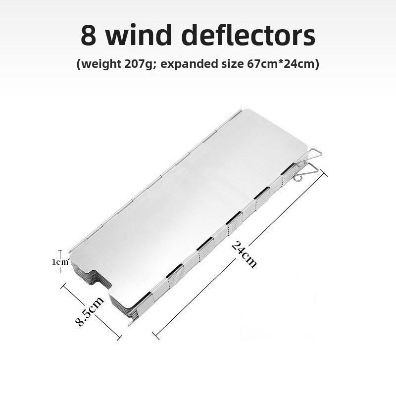 Windproof Burner Screen Guard 8/10 Plates Air Baffle Gas Stove Wind Shield  Cookware Supplies