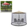300 X230CM Deck Awning Mosquito Net Patio Umbrella with Netting Canopy Free Installation