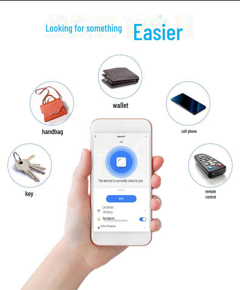 Поиск кошелька-брелка Arrizo: Двустороннее Bluetooth, долговечное, интеллектуальное устройство против потери
