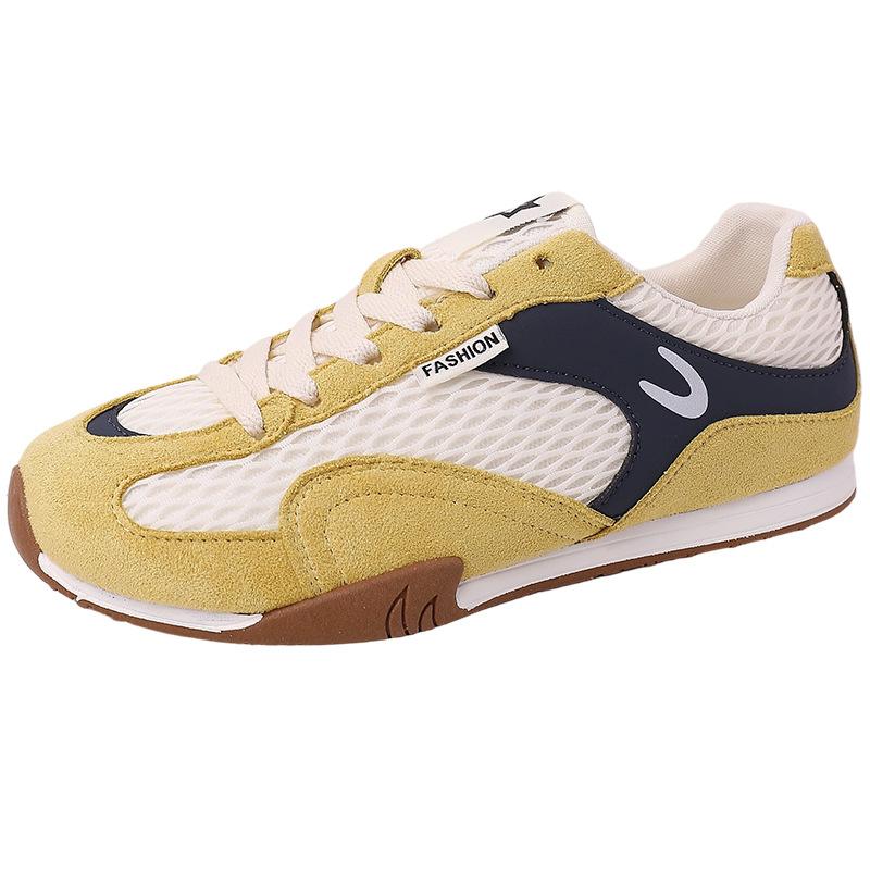 Ретро цветовая гамма рыболовная сетка дышащие женские летние модные повседневные сетчатые спортивные туфли на мягкой подошве тренд