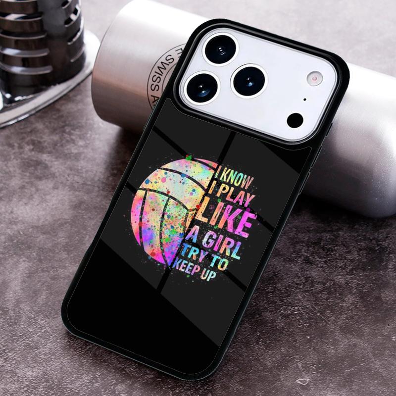 Я ЛЮБЛЮ играть в волейбол Чехол для телефона для iPhone 17 16 15 Pro Max Air 14 13 12 11 Plus Ударопрочный чехол
