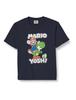 Товары Марио Персонаж Детский ВПЕРЕД ЙОШИ ЛУИДЖИ Одежда Темно-синий [Супер Марио] Футболка Детская