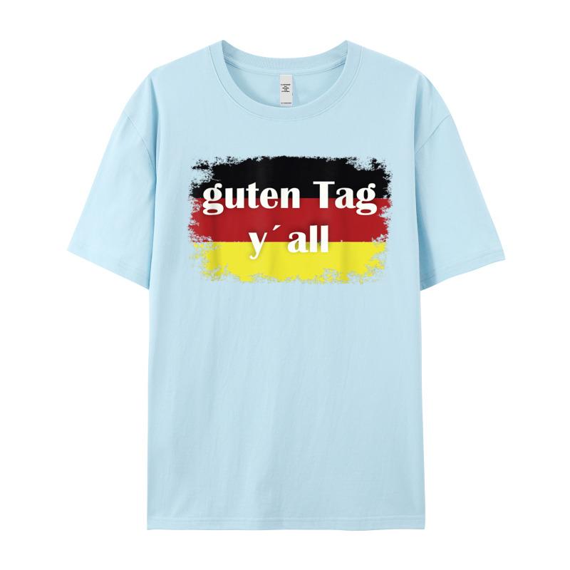 Guten Tag Y All Funny Tshirts Short Sleeve Slogan Family Unisexs Mother Day Tees Slogan Tshirts Round Neck 100 Cotton
