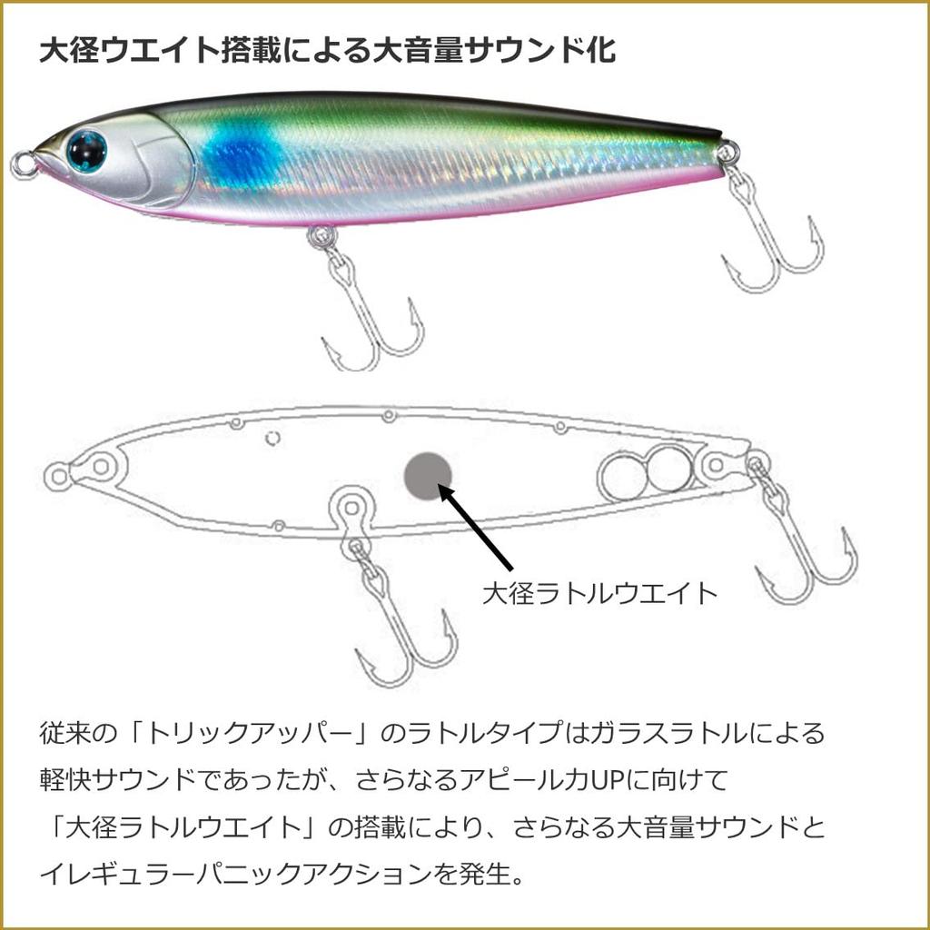 Daiwa Seabass Lure MT Trick Upper-R105F Chart Konoshiro Sand