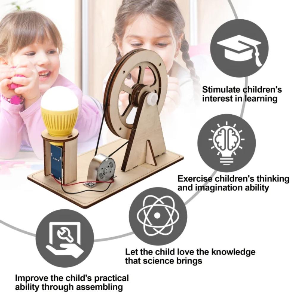 Игрушки STEM для мальчиков девочек Научные наборы Генератор с ручным приводом Рождественские подарки на день рождения для подростков Подарок Набор для поделок DIY