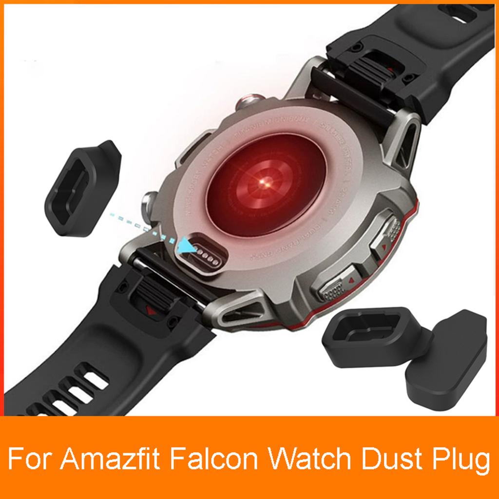 Compatible for Amazfit Falcon Smartwatch Dustproof Silicone Cover Charging Port Protective Case-Replacement Accessories