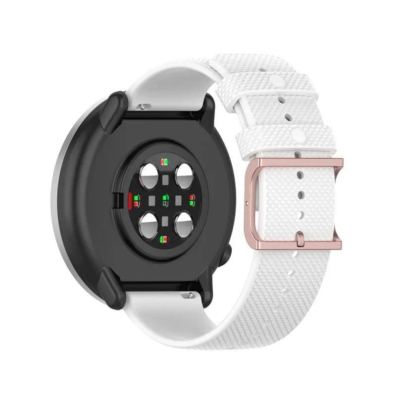 Для Samsung Galaxy watch 3/46мм/42мм/Active 2/Gear s3 Frontier силиконовый ремешок Huawei watch GT/2/2E/Pro ремешок
