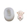 Cute Small Creative Silicone Molds Sheep Gypsum Arrangement Mold Baking DIY Fragrance Candle Cartoon Home Decoration Accessory