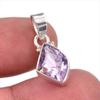Natural Pink Amethyst Gemstone 925 Solid Sterling Silver Jewelry Pendant 1" N7z12