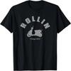 Rollin Vintage Scooter T-Shirt Funny Retro Motorbike Tee T-Shirt
