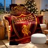 Плед Liverpool F.C. - Мягкий и Удобный, для Спальни, Путешествий, Дивана, Домашнего Декора - Подарок на День Рождения, Рождество для Друга
