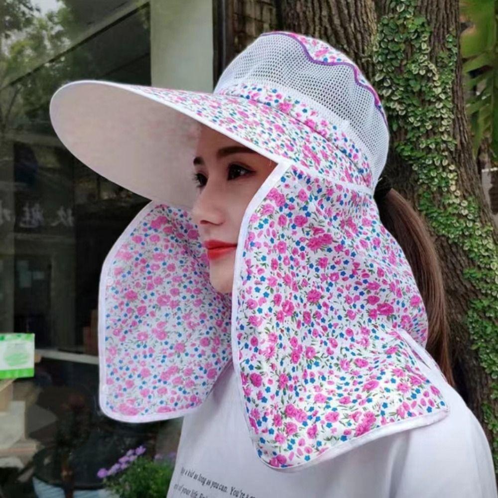 Face And Neck Protect Sun Hat Ear Flap Sunscreen Cap Summer Women Hats  Fishing Hunting Hiking