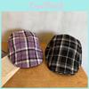 Fashion Pattern Checkered Women Casual Duckbill Cap For Summer And Autumn