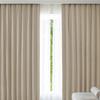 ATOKAZO Curtain Set of 4, Moderate Light Blocking, Ready To Use, Stylish Solid Color Curtain Set, UV Protection, Privacy Protection, Natural Light In,